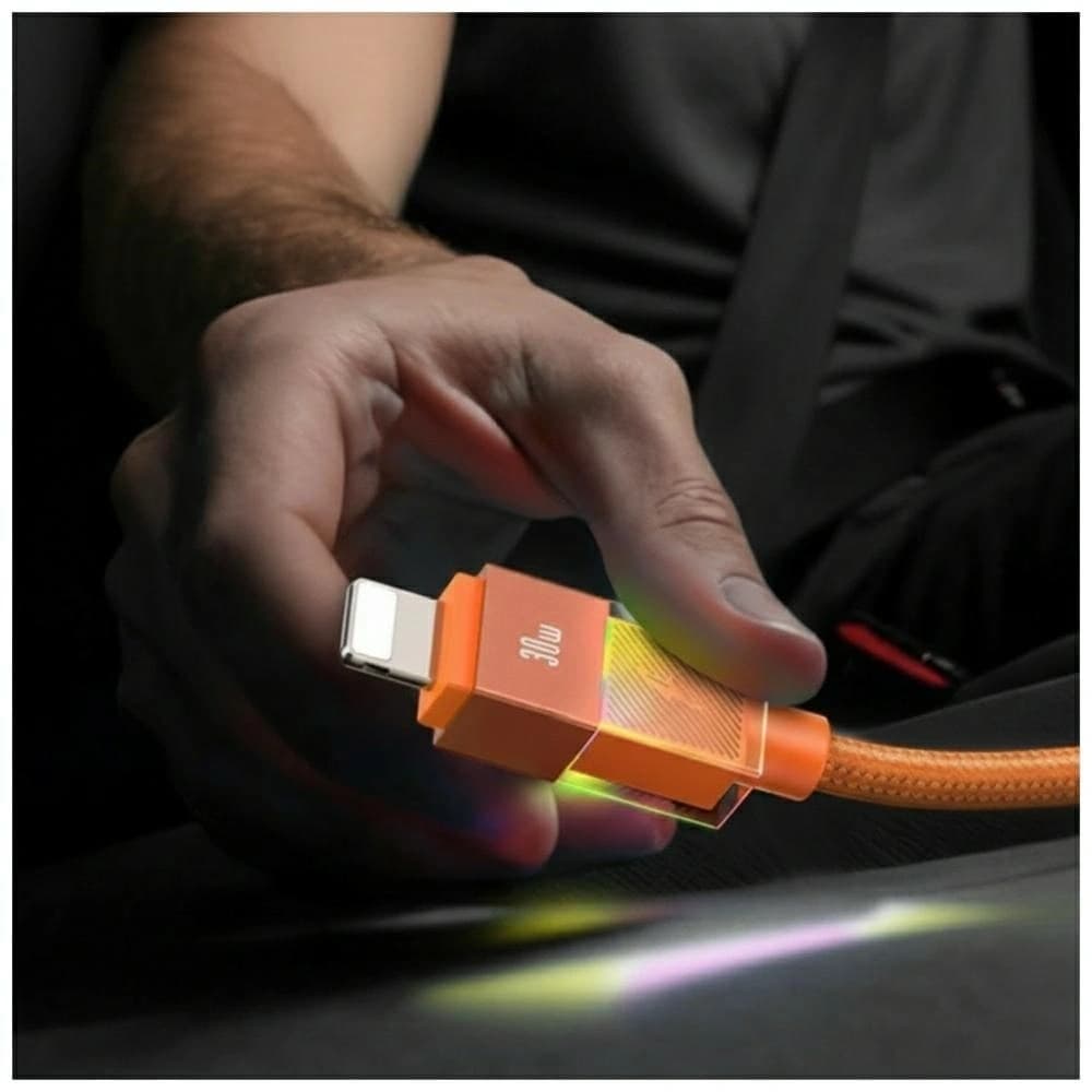 USAMS U93 30W USB-C / Lightning Kabel 1.2m orange
 - 5