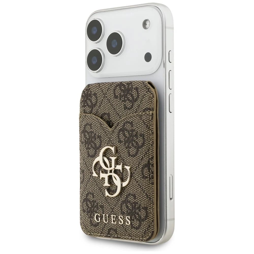 Guess 4G Stand & Mirror MagSafe Wallet Brown - 2