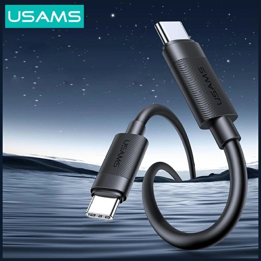 USAMS U94 60W USB-C / USB-C Kabel 1m schwarz
 - 3
