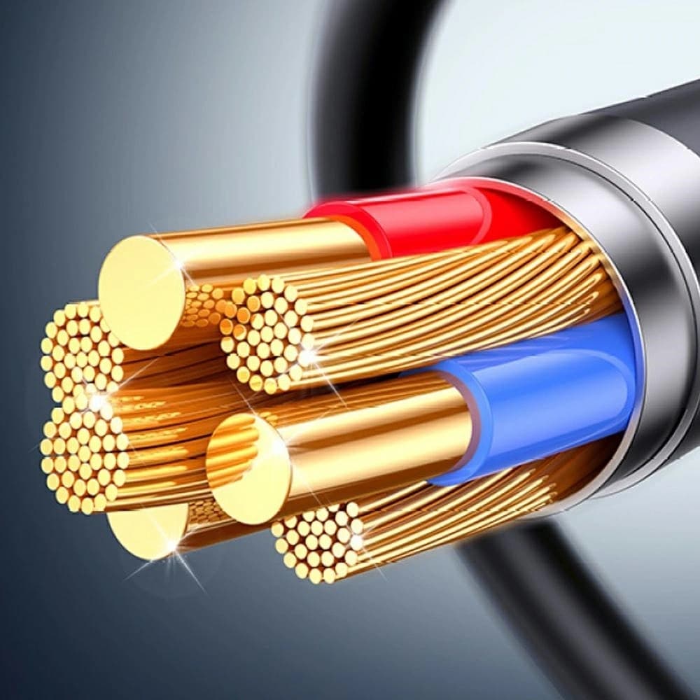 USAMS U94 60W USB-C / USB-C Kabel 1m schwarz
 - 5