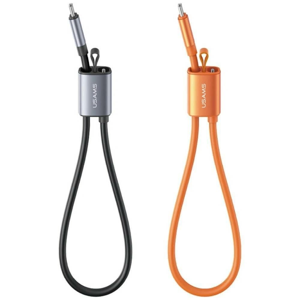 USAMS U97 60W USB-C / USB-C handstrap 30cm orange - 1