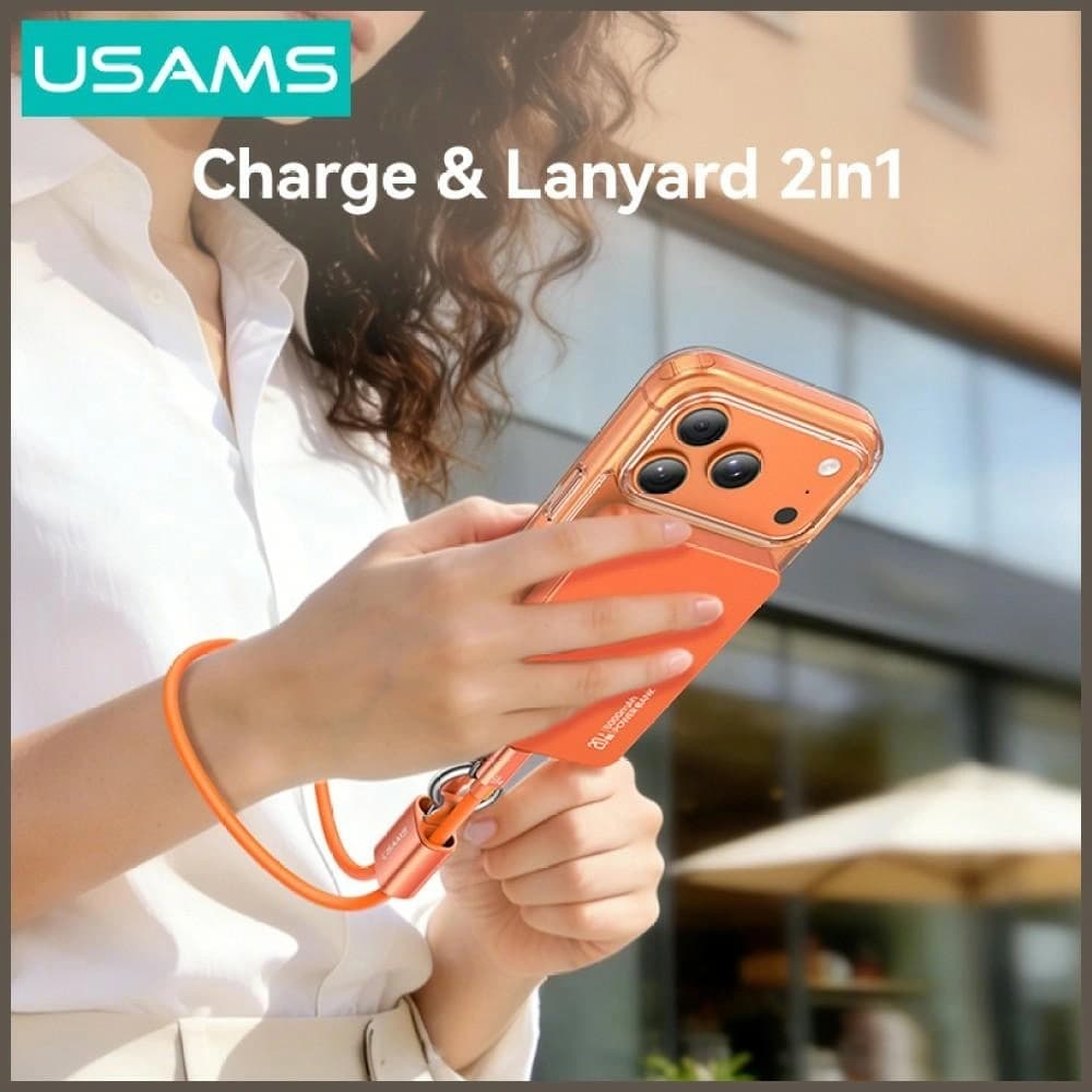 USAMS U97 60W USB-C / USB-C handstrap 30cm tarnish - 5