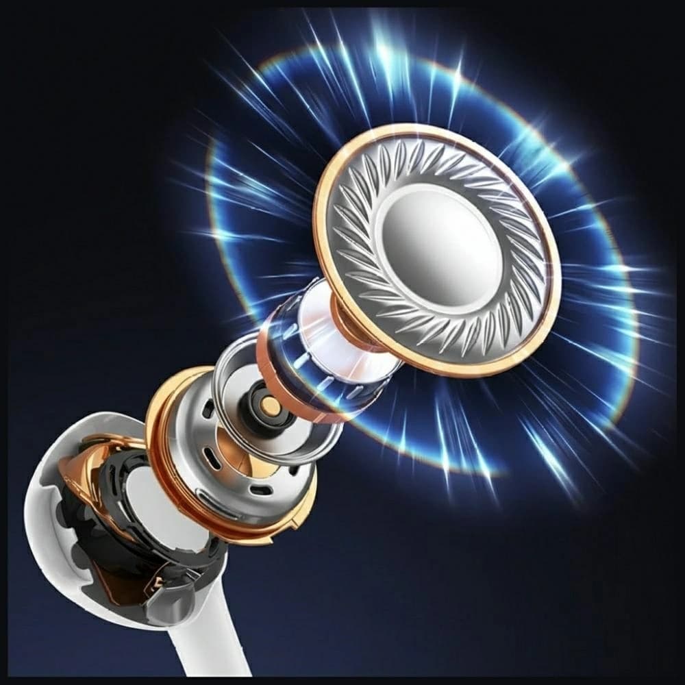 USAMS EP-50 USB-C In-Ear Headphones 1.2m White - 5