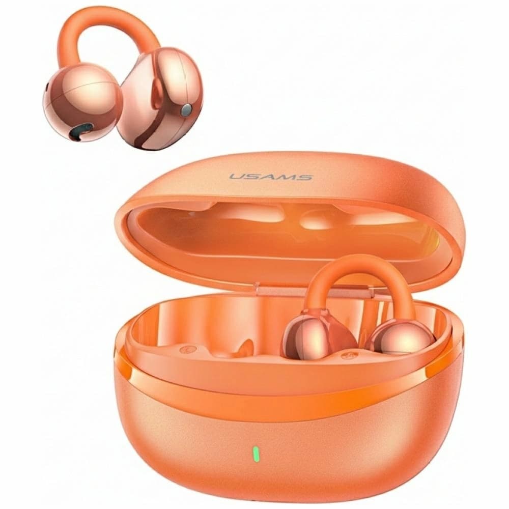 USAMS R03 Wireless TWS Kopfhörer Echo Clip-on Bluetooth 6.0 Wireless Orange - 3