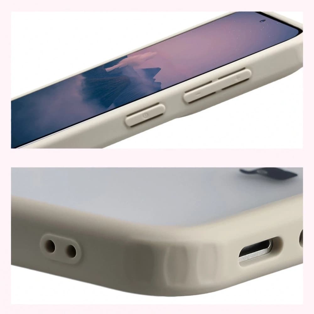 Bizon Case Angelo Samsung Galaxy A37 5G / A36 5G halbtransparent mit einem beigen Rahmen
 - 4