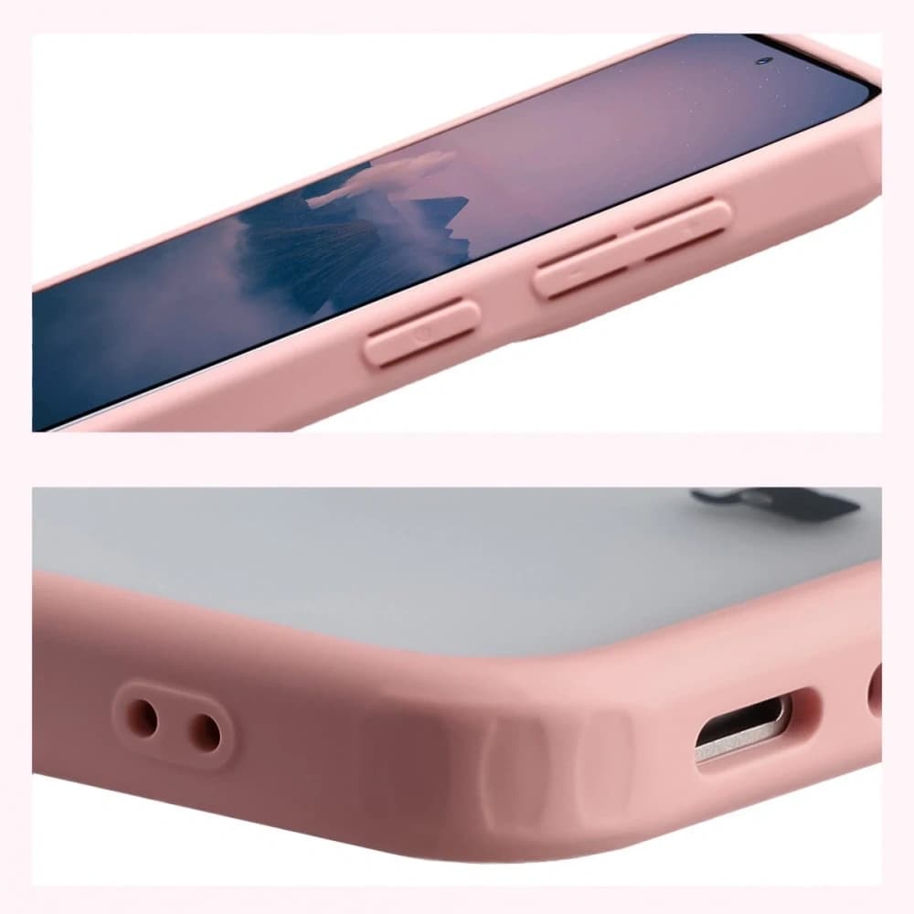 Bizon Case Angelo Samsung Galaxy A37 5G / A36 5G semi-transparent with a light pink frame - 4