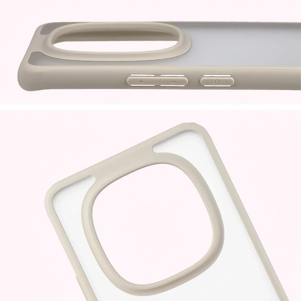Bizon Case Angelo Xiaomi Redmi Note 15 / POCO M8 5G semi-transparent with a beige frame - 3
