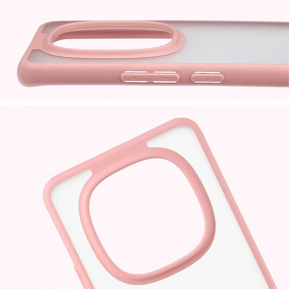 Bizon Case Angelo Xiaomi Redmi Note 15 / POCO M8 5G halbtransparent mit einem hellrosa Rahmen
 - 2