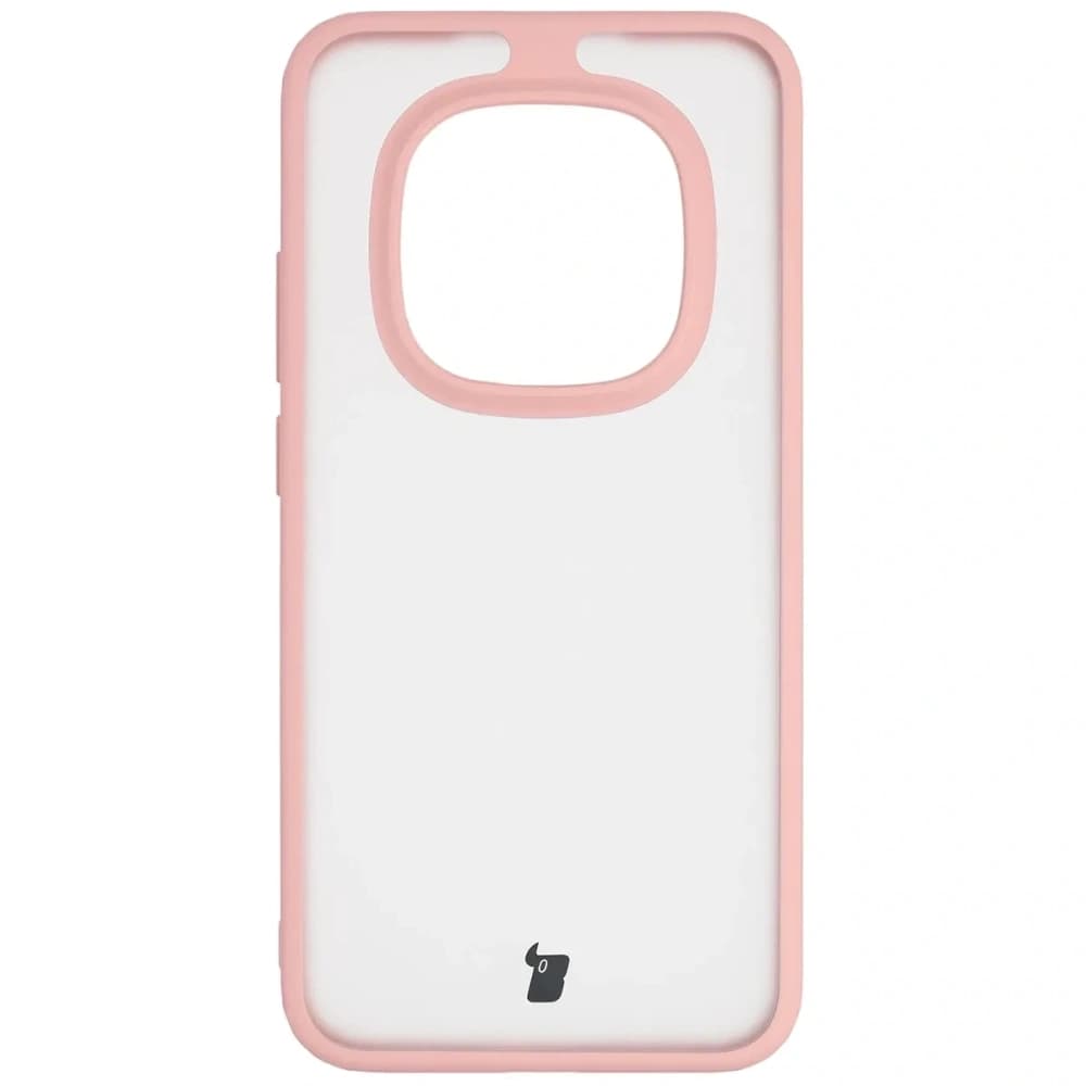 Bizon Case Angelo Xiaomi Redmi Note 15 Pro 5G halbtransparent mit einem hellrosa Rahmen
 - 2