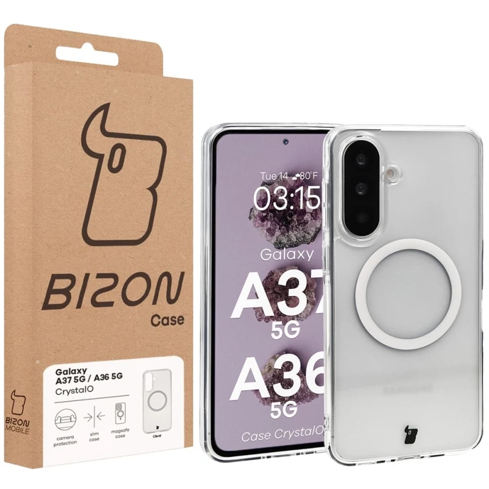 Bizon Case CrystalO Magnetic Samsung Galaxy A37 5G / A36 5G clear - 7