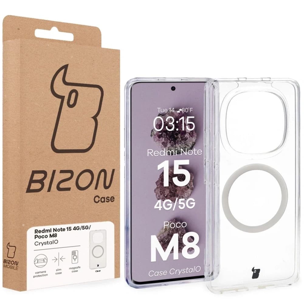 Bizon Case CrystalO Magnetic Xiaomi Redmi Note 15 / POCO M8 5G klar
 - 7