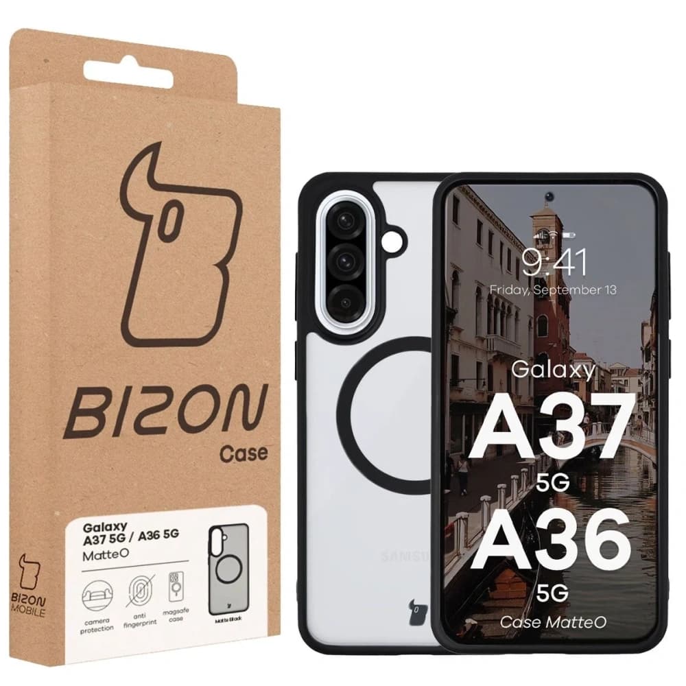 Bizon Case MatteO Magnetic Samsung Galaxy A37 5G / A36 5G rauchig schwarz
 - 7