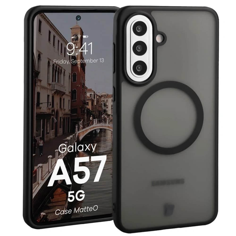 Bizon Case MatteO Magnetic Samsung Galaxy A57 5G rauchig schwarz
 - 1