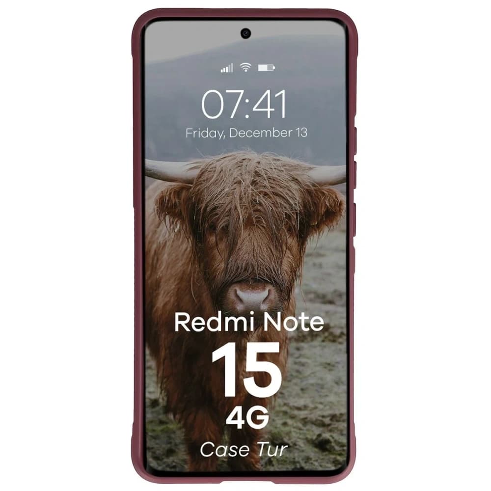 Bizon Case Tur Xiaomi Redmi Note 15 4G burgunder
 - 5
