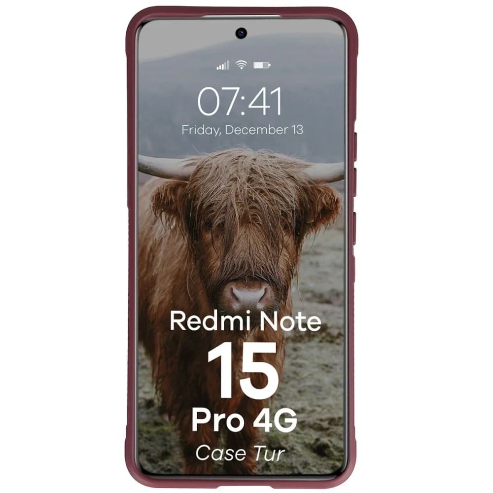 Bizon Case Tur Xiaomi Redmi Note 15 Pro 4G burgunder
 - 5