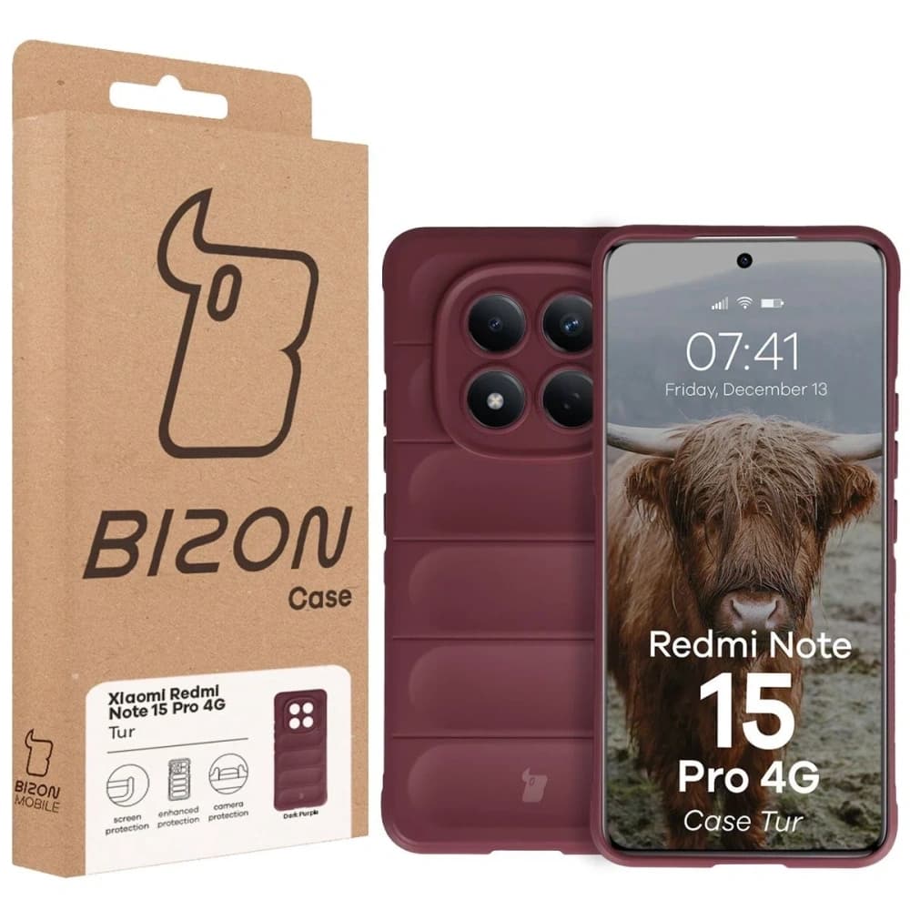 Bizon Case Tur Xiaomi Redmi Note 15 Pro 4G burgunder
 - 8