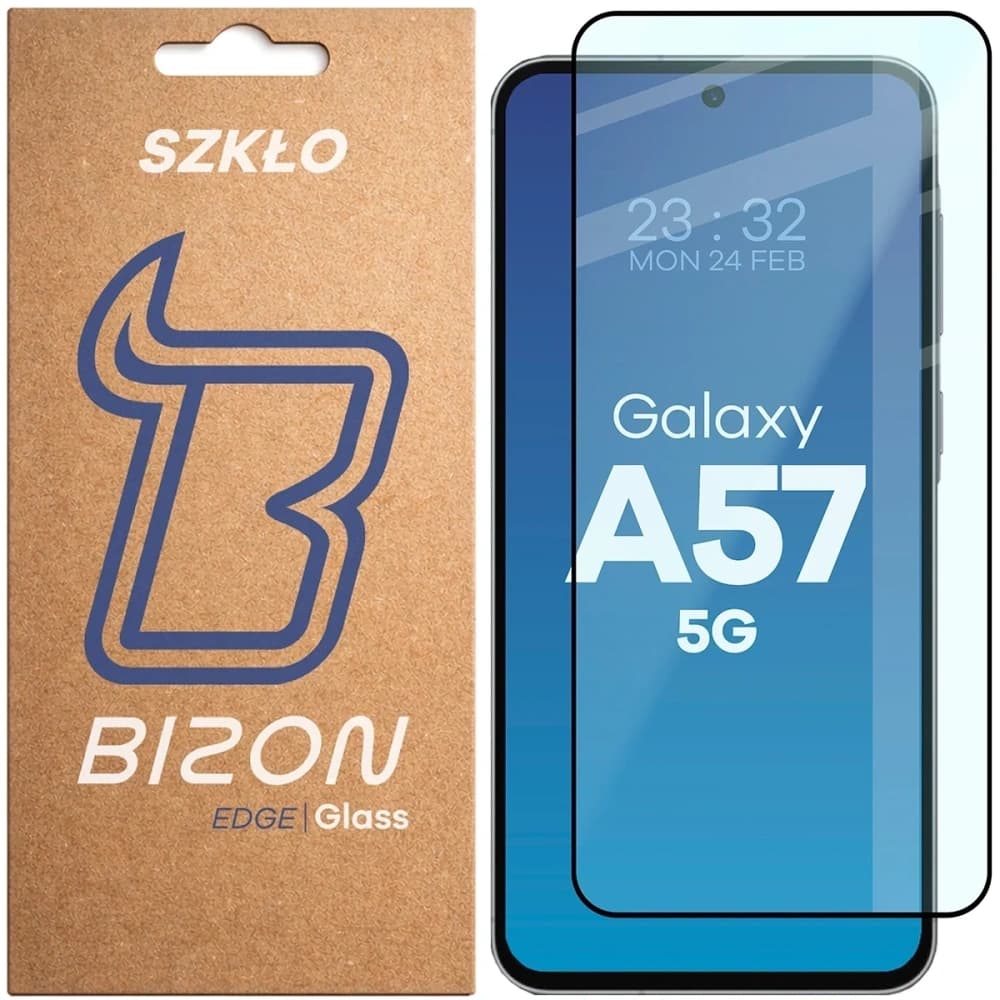 Bizon Glass Edge 2 Samsung Galaxy A57 5G schwarzer Rahmen
 - 1