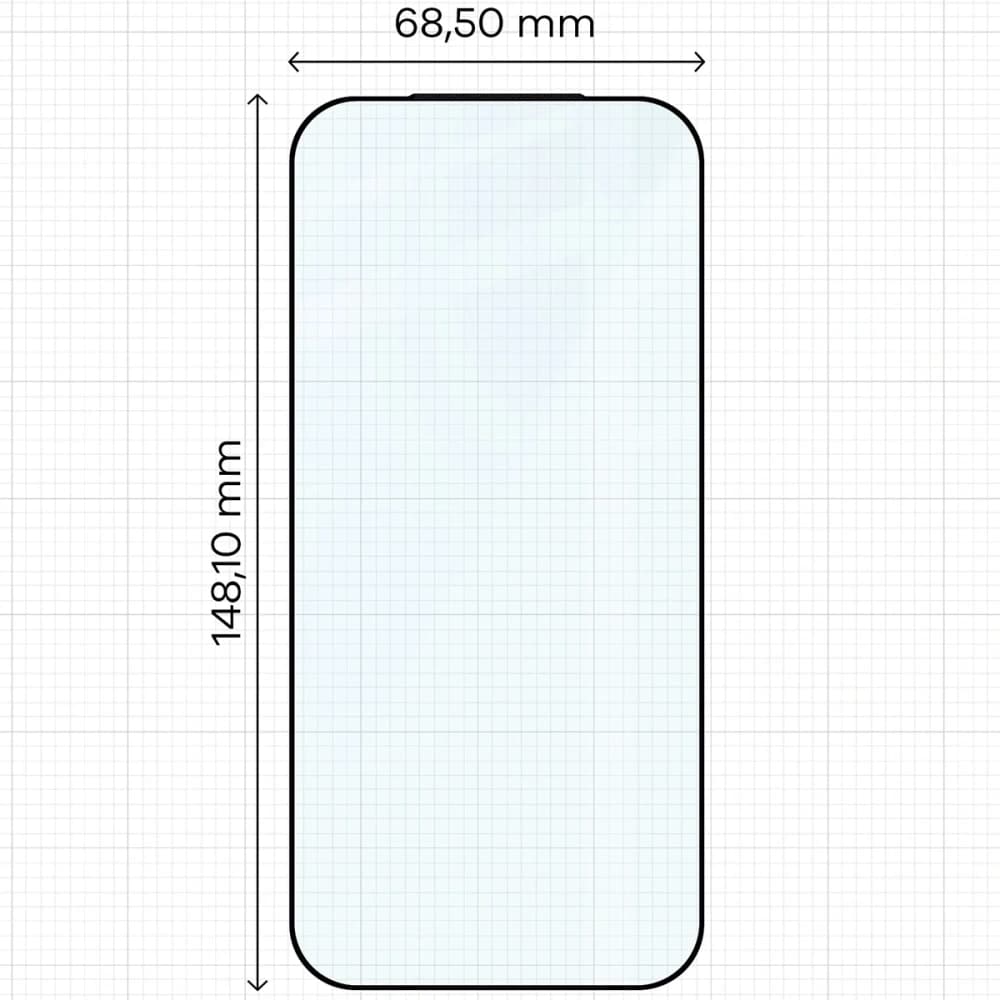 Szkło hartowane Bizon Glass Edge 2 do Xiaomi 17 czarna ramka - 2