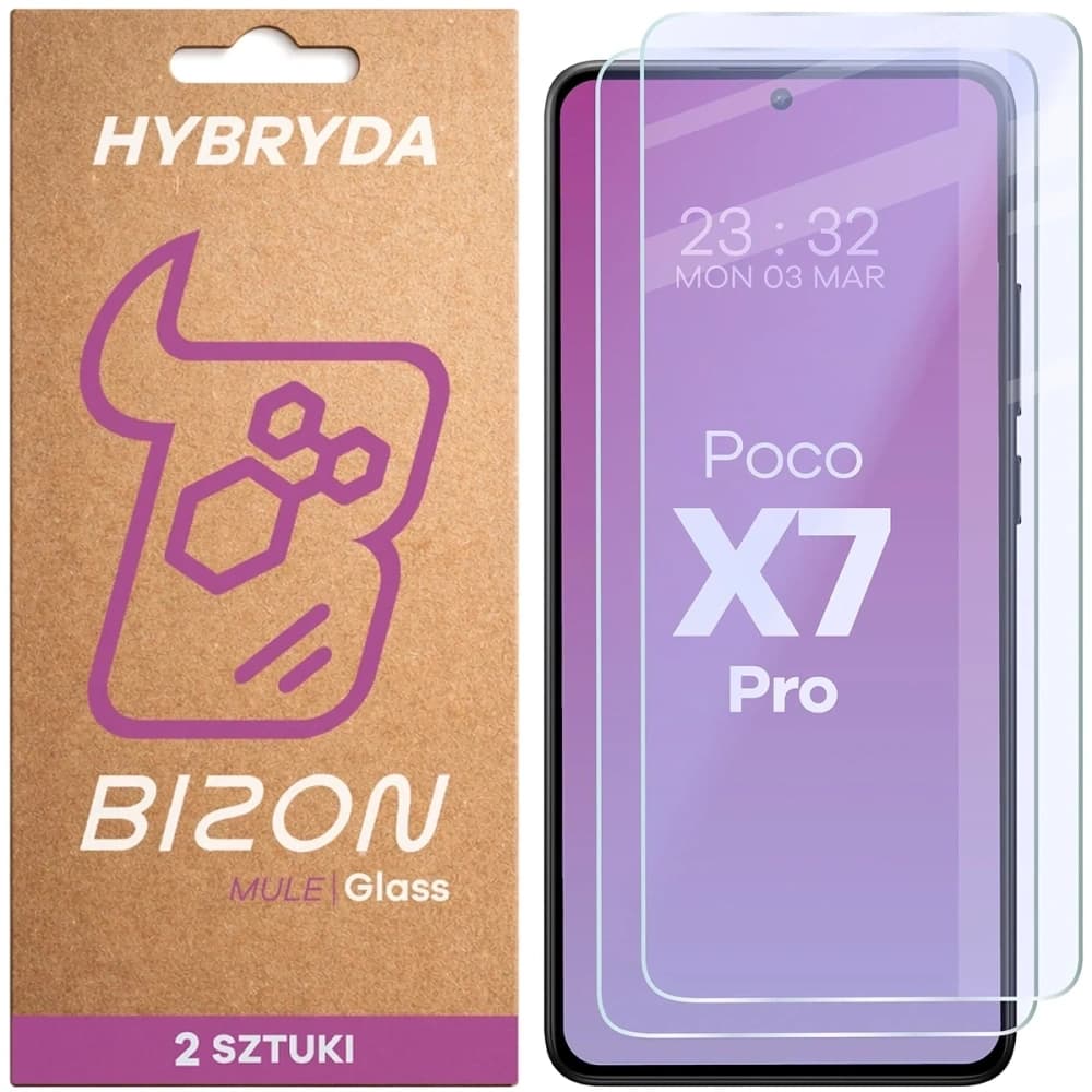 Bizon Glass Mule Duo Xiaomi POCO X7 Pro [2 PACK]
 - 1