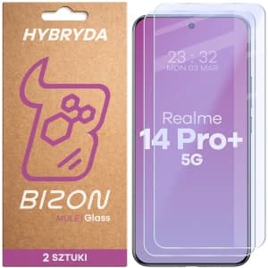 Bizon Glass Mule Duo Realme 14 Pro+ Plus 5G [2 PACK]