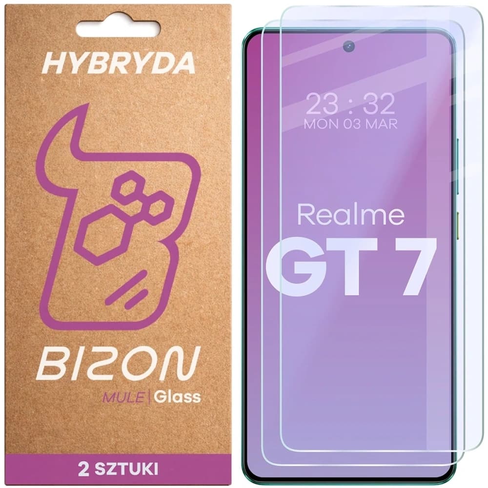 Bizon Glass Mule Duo Realme GT 7 [2 PACK] - 1