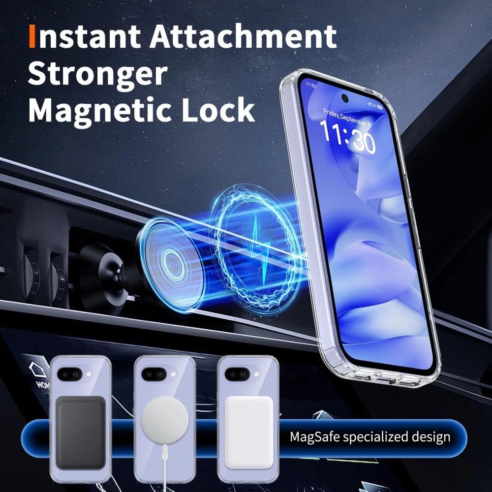 Tech-Protect Flexair Hybrid MagSafe Google Pixel 10a Clear - 5