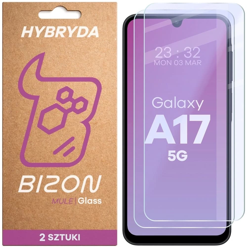 Bizon Glass Mule Duo Samsung Galaxy A17 5G [2 PACK] - 1