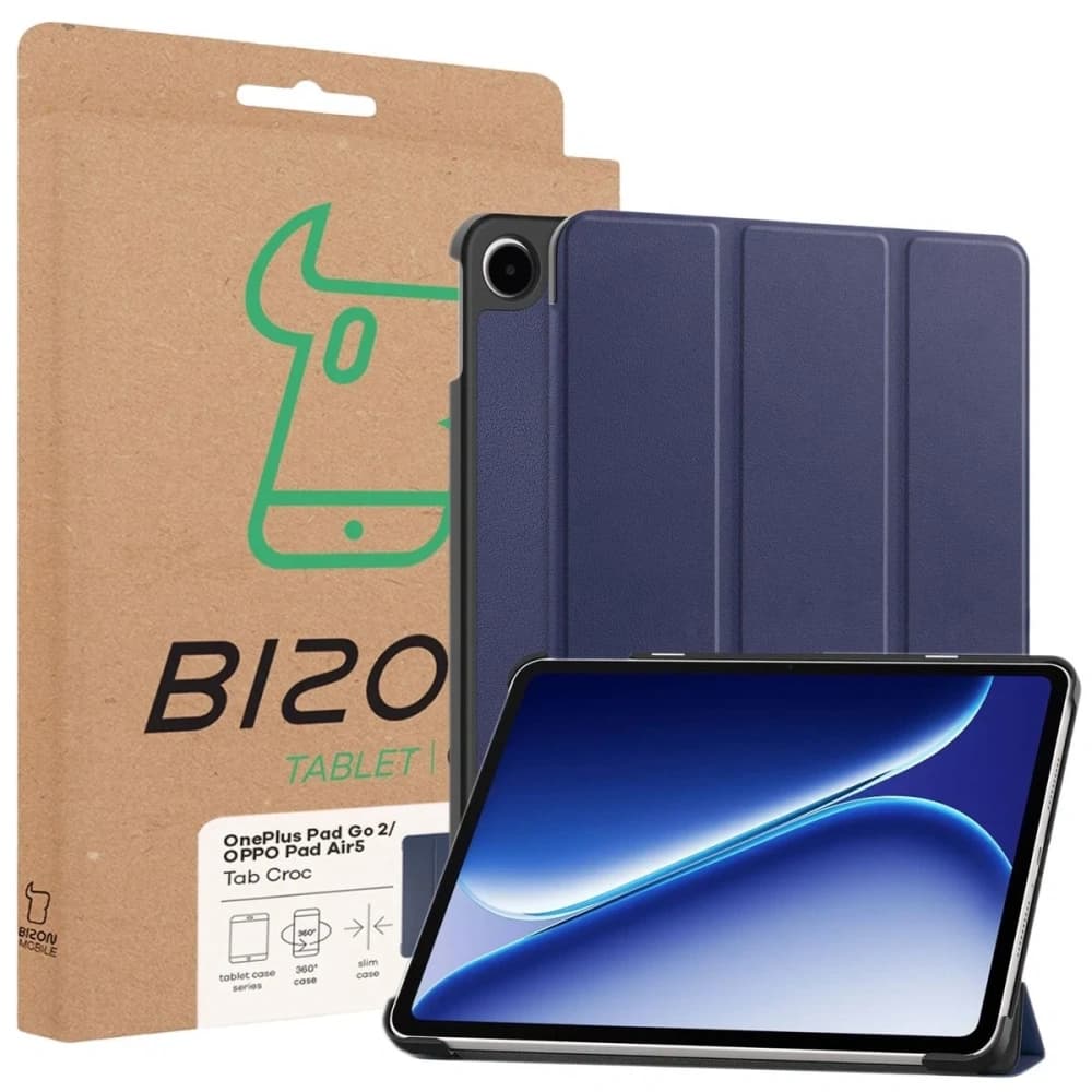 Bizon Case Tab Croc OnePlus Pad Go 2 / Oppo Pad Air5 navy blue - 8
