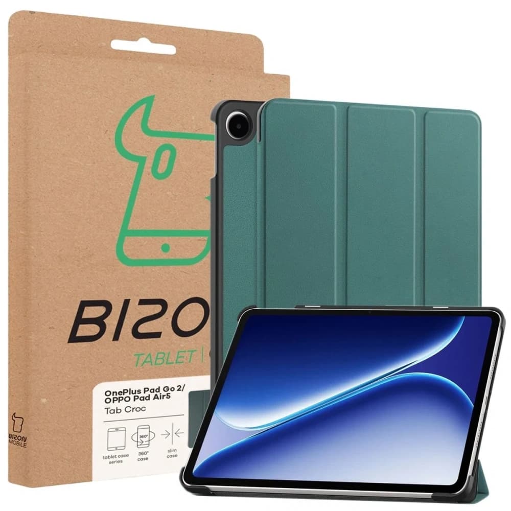 Bizon Case Tab Croc OnePlus Pad Go 2 / Oppo Pad Air5 dark green - 8