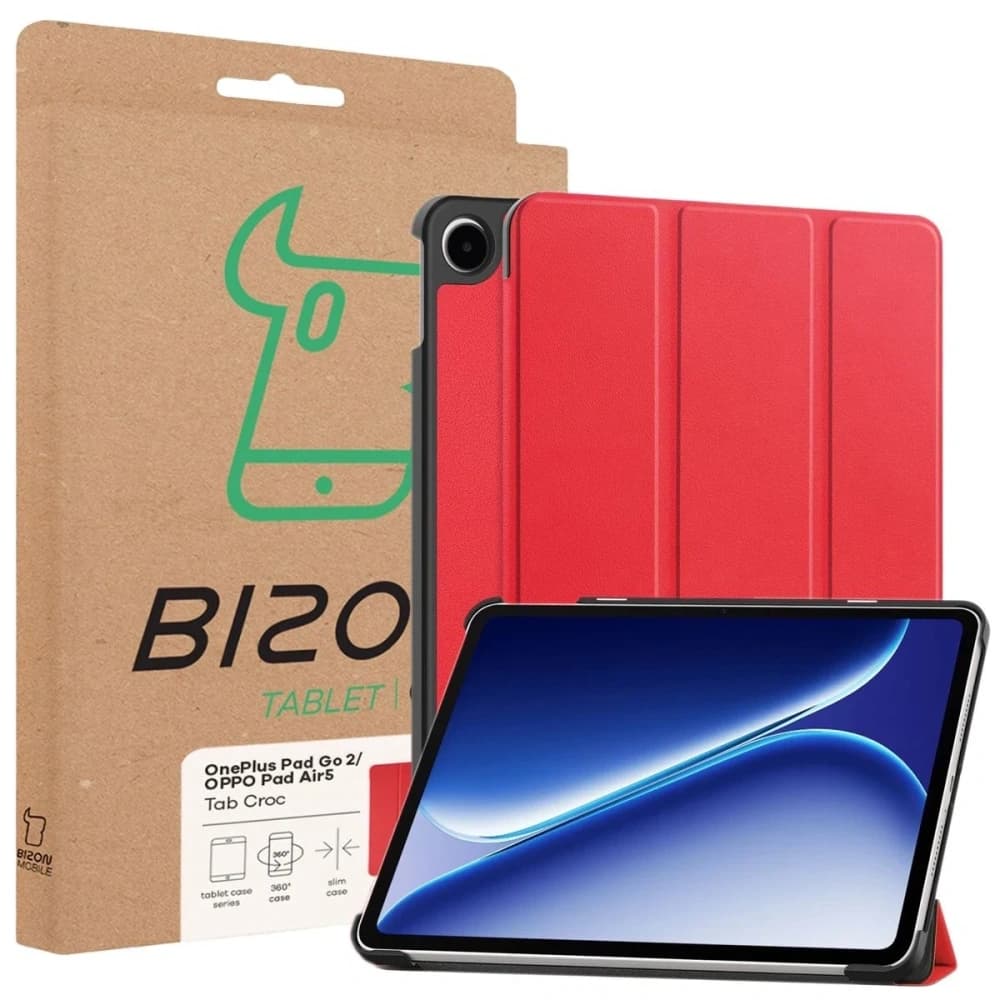 Bizon Case Tab Croc OnePlus Pad Go 2 / Oppo Pad Air5 red - 8
