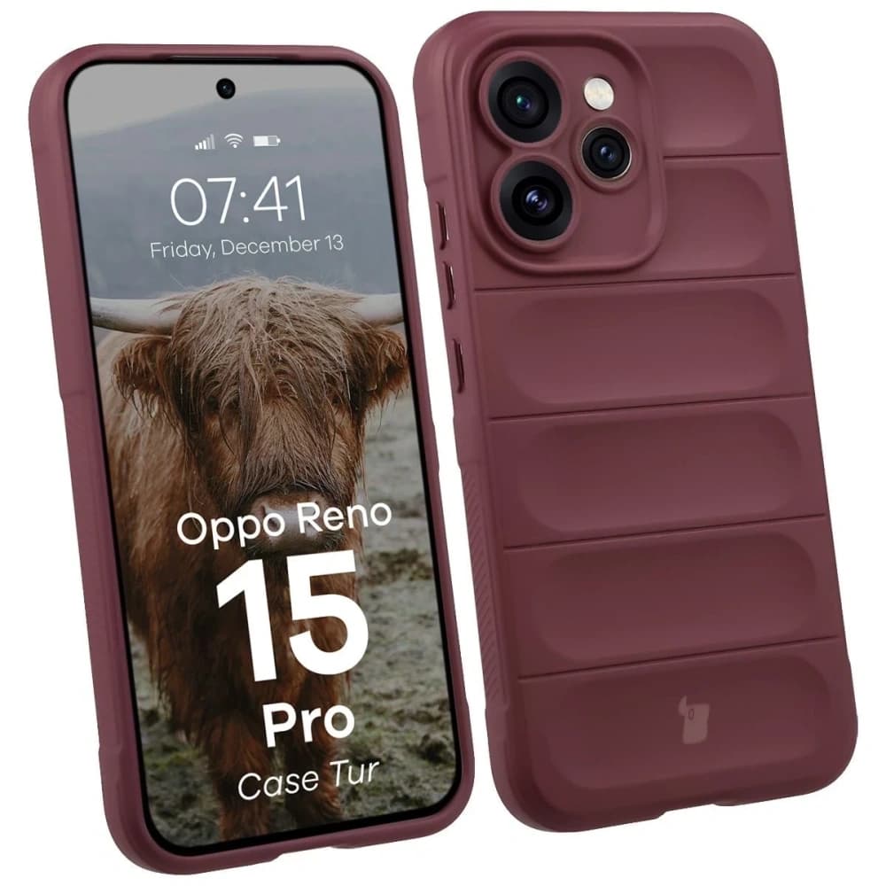 Bizon Case Tur Oppo Reno 15 Pro burgundy - 1