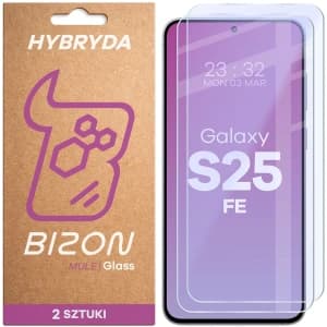 Bizon Glass Mule Duo Samsung Galaxy S25 FE [2 PACK]