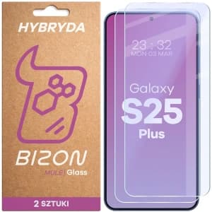Bizon Glass Mule Duo Samsung Galaxy S25+ Plus [2 PACK]