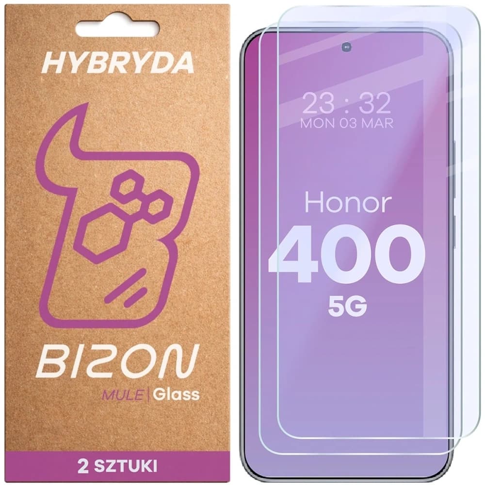 Bizon Glass Mule Duo Honor 400 [2 PACK]
 - 1