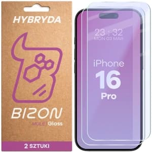 Bizon Glass Mule Duo Apple iPhone 16 Pro [2 PACK]