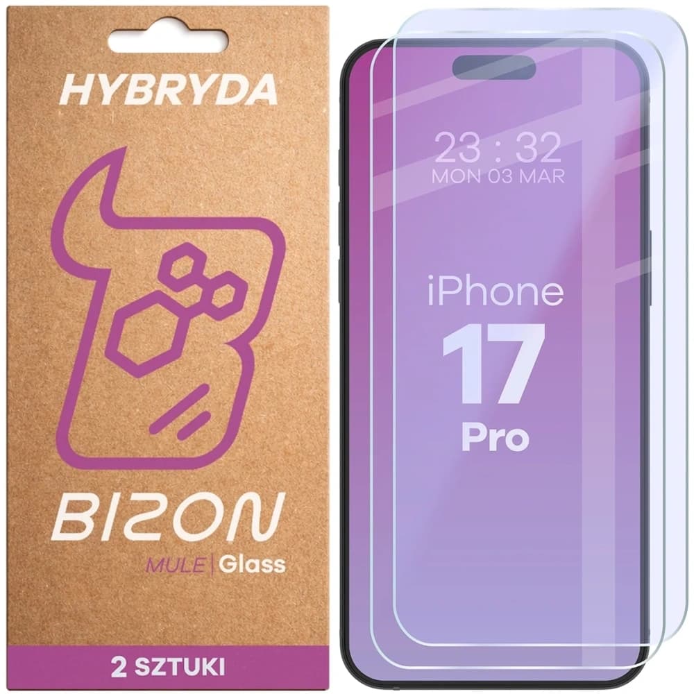 Bizon Glass Mule Duo Apple iPhone 17 Pro [2 PACK] - 1