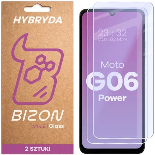 Bizon Glass Mule Duo Motorola Moto G06 Power [2 PACK]

