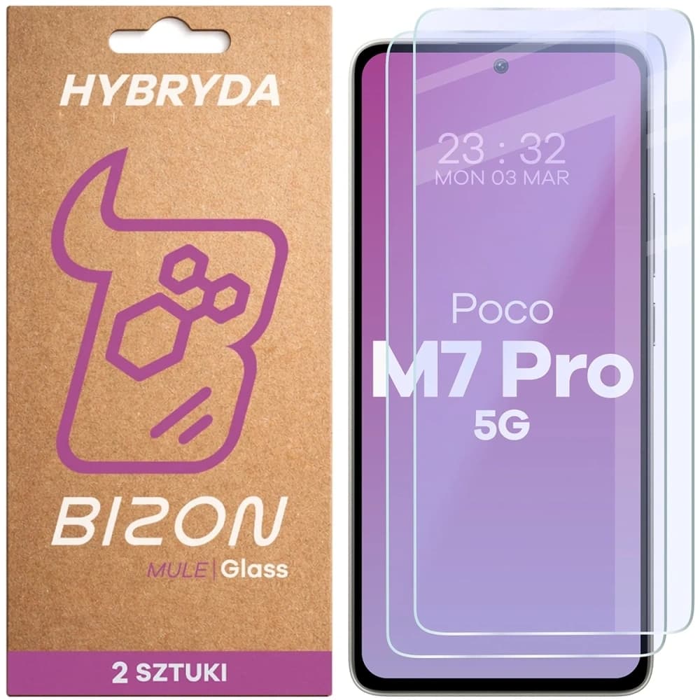 Bizon Glass Mule Duo Xiaomi Poco M7 Pro 5G [2 PACK] - 1