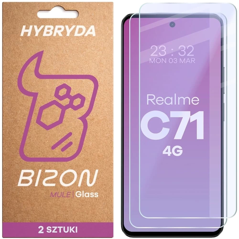 Bizon Glass Mule Duo Realme C71 4G [2 PACK]
 - 1