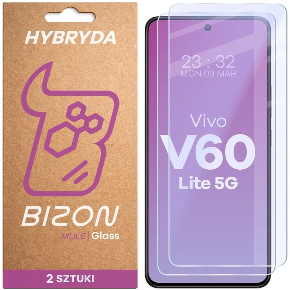 Bizon Glass Mule Duo Vivo V60 Lite 5G [2 PACK] - 1