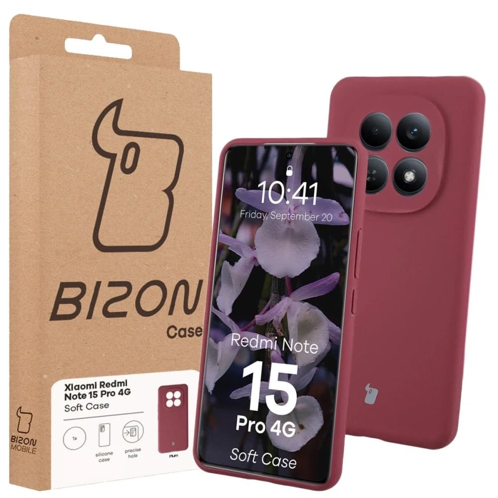 Bizon Soft Case Xiaomi Redmi Note 15 Pro 4G dark purple - 7