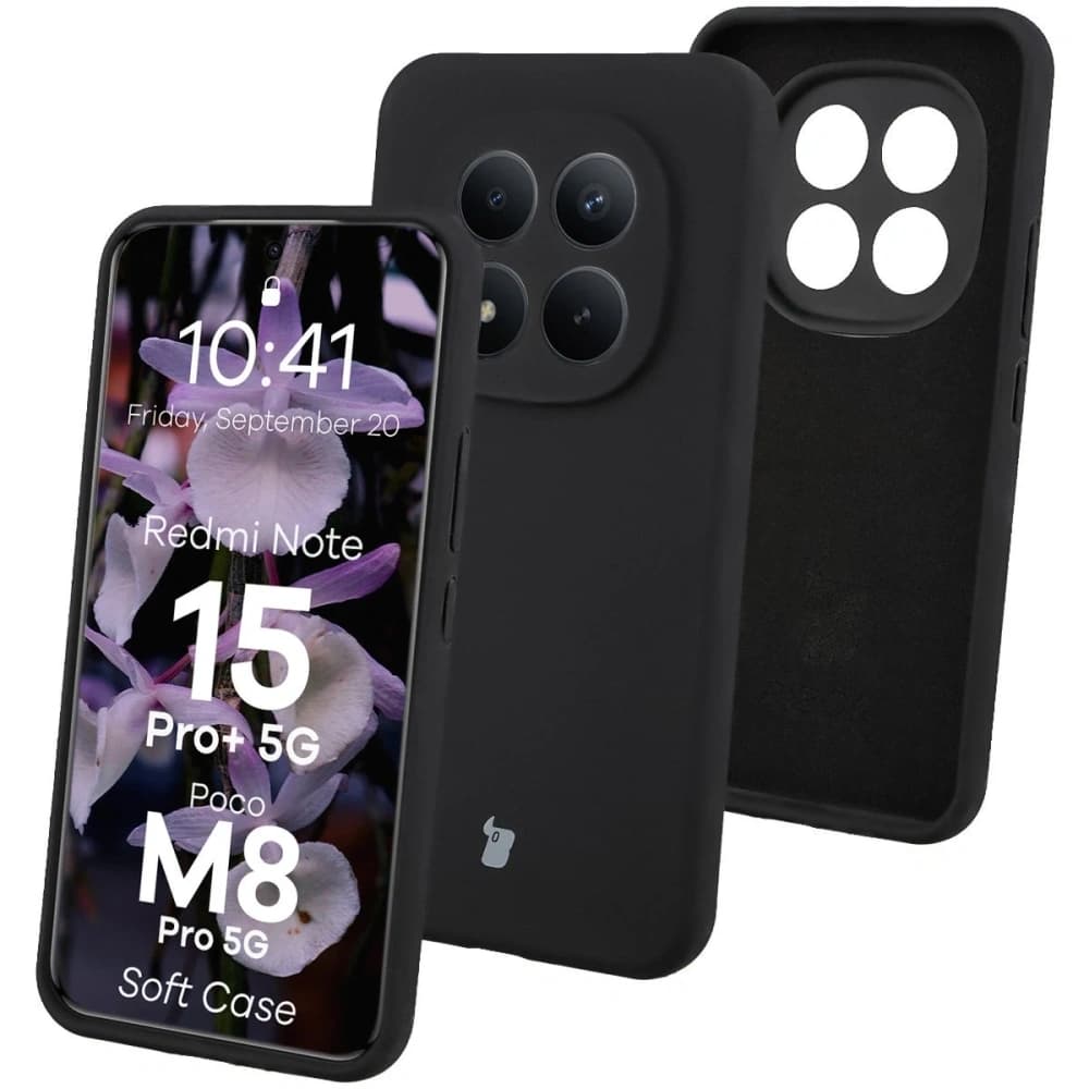 Bizon Soft Case Xiaomi Redmi Note 15 Pro+ Plus 5G / POCO M8 Pro 5G black - 1