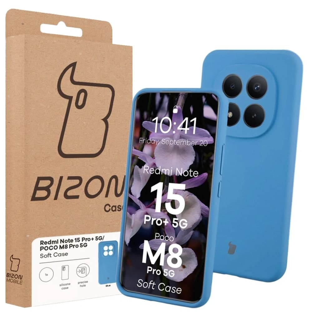 Bizon Soft Case Xiaomi Redmi Note 15 Pro+ Plus 5G / POCO M8 Pro 5G blau
 - 7