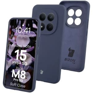 Bizon Soft Case Xiaomi Redmi Note 15 Pro+ Plus 5G / POCO M8 Pro 5G dark blue