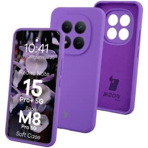 Bizon Soft Case Xiaomi Redmi Note 15 Pro+ Plus 5G / POCO M8 Pro 5G purple