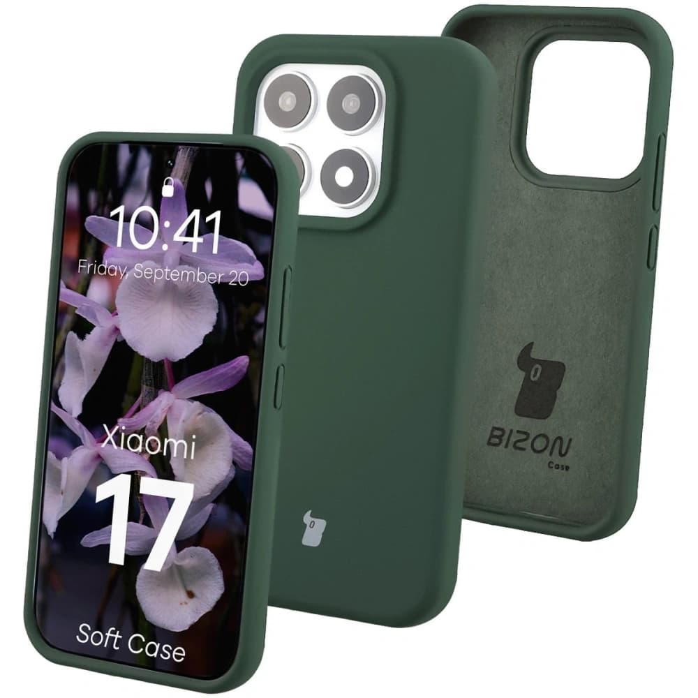 Bizon Soft Case Xiaomi 17 dark green - 1