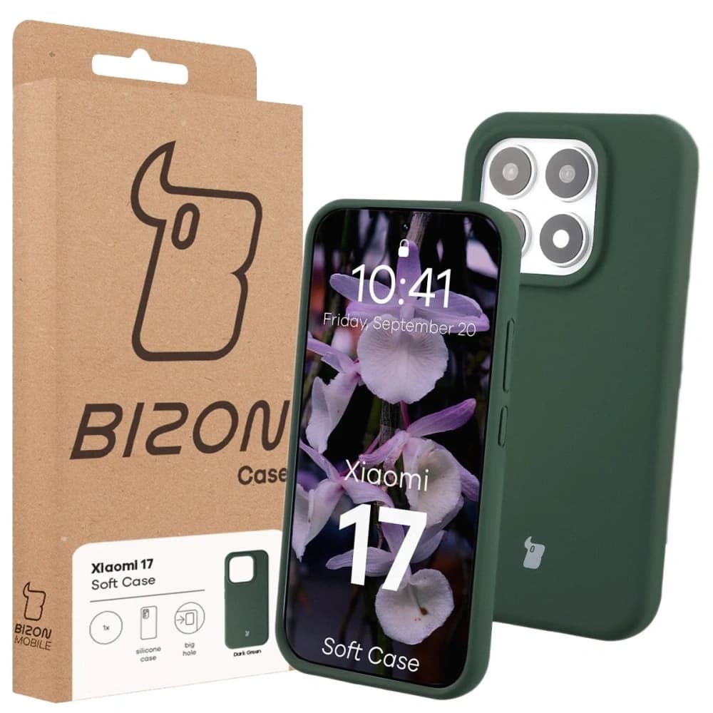 Bizon Soft Case Xiaomi 17 dark green - 7