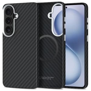 Tech-Protect Ion Carbon MagSafe Samsung Galaxy S26 Schwarz/silber
