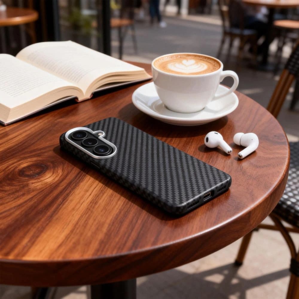 Tech-Protect Ion Carbon MagSafe Samsung Galaxy S26 Black/silver - 3