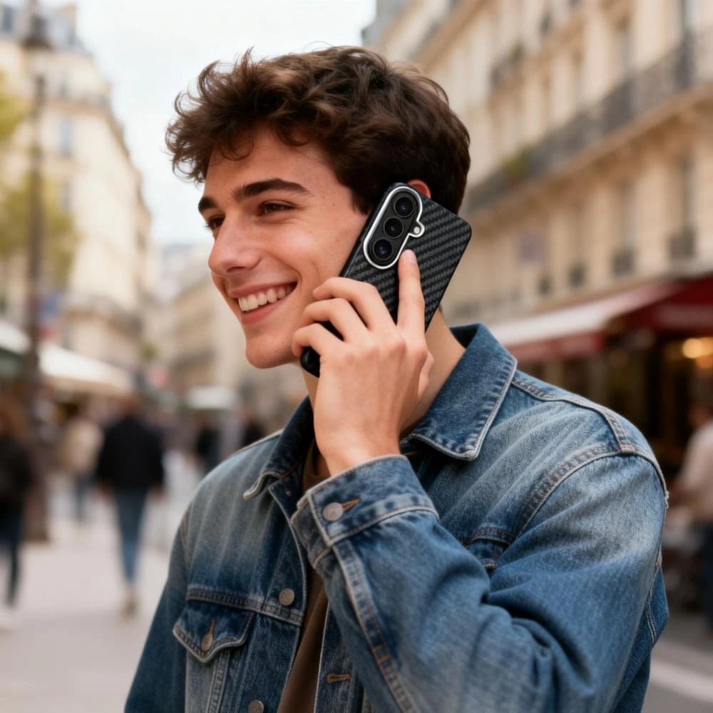 Tech-Protect Ion Carbon MagSafe Samsung Galaxy S26 Black/silver - 4